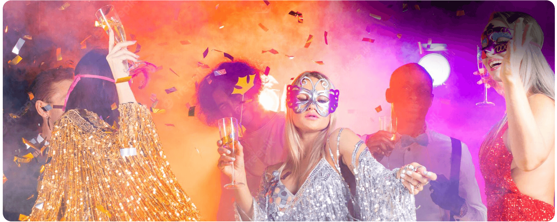 Gold Confetti Paper Golden Snowfall