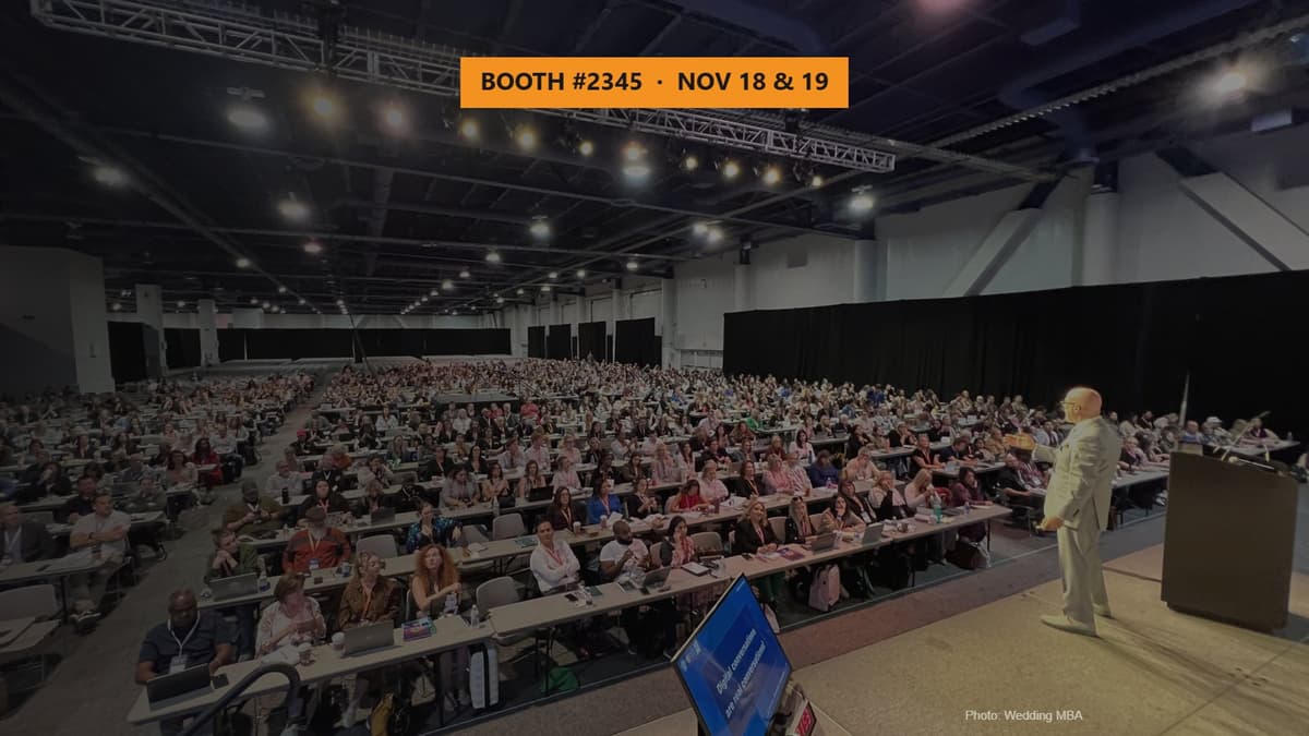 Rasha Professional at Wedding MBA 2026, Booth 2345, November 18 and 19 at the Las Vegas Convention Center